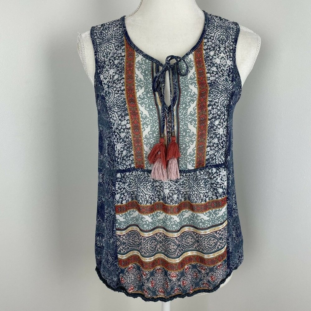 Knox Rose Sleeveless Sheer Blouse